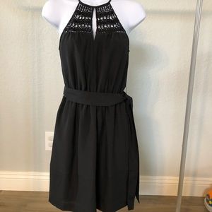 Express black dress with sequin embellishment